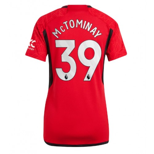 Dres Manchester United Scott McTominay #39 Domaci za Žensko 2023-24 Kratak Rukav